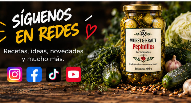 Síguenos en redes sociales WURST und KRAUT — Recetas, ideas, novedades y mucho más